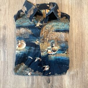 Duck button down cotton medium
